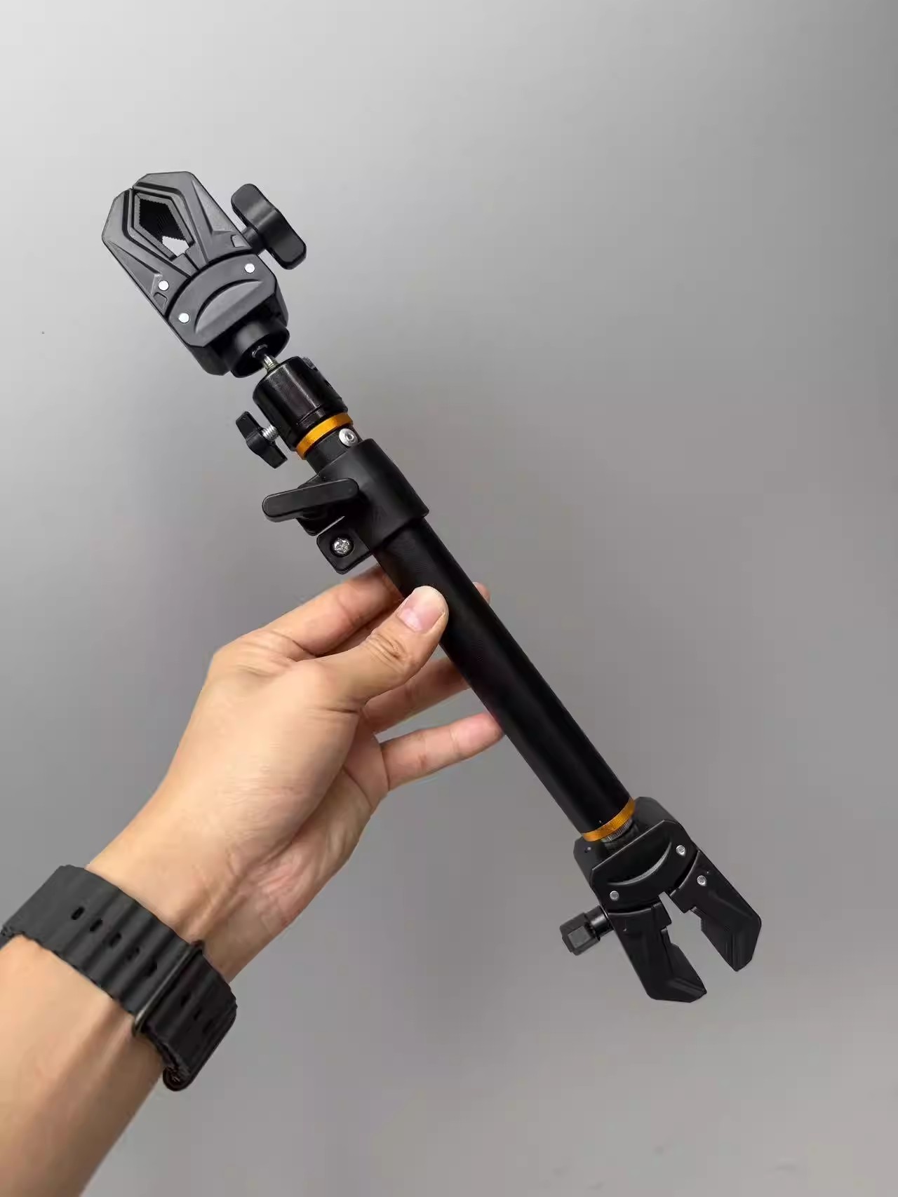 Lacrosse Stick Head - Tongkat Selfie Genggam Mekanisme Penjepit Ganda