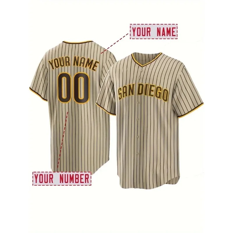 Sports Equipment Jersey - Nama dan Nomor Kustom Jersey Bisbol