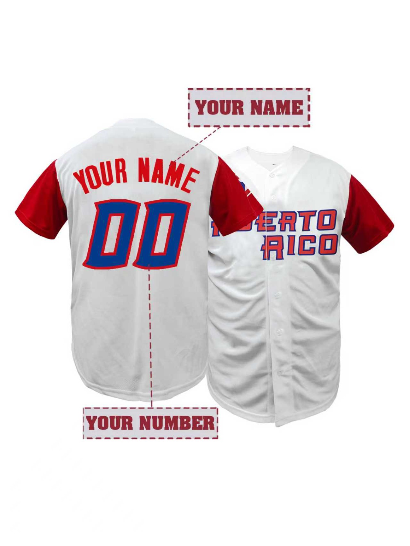 Sports Equipment Jersey - Jersey Bisbol Pria dengan Nama dan