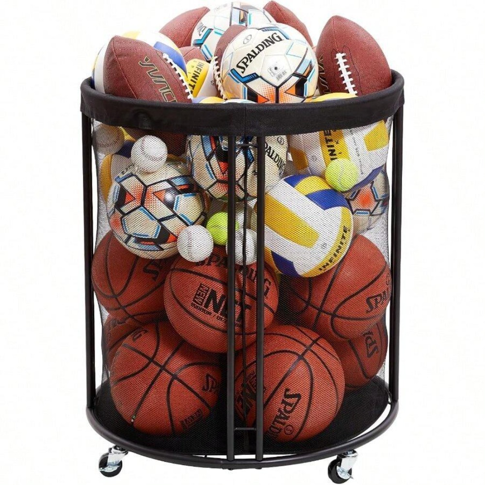 Troli Penyimpanan Bola Tahan B - Sports Equipment For Volleyball ulasan dan harga
