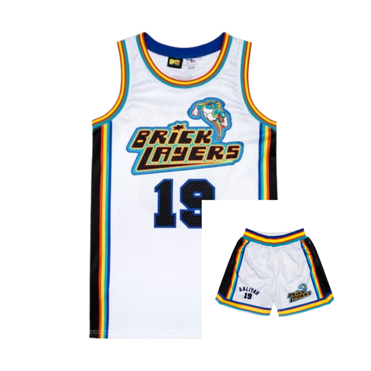 1996 Aaliyah # 19 Bricklayers  - Sports Equipment Jersey ulasan dan harga